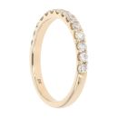 9ct Yellow Gold 0.75ct Diamond Half Eternity Ring