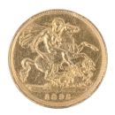1895 Victoria Old Head UK Half Sovereign Coin