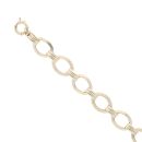 14ct Yellow Gold Fancy Bracelet 7.5"