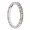 Platinum 0.50ct Princess Cut Diamond Eternity Ring