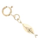 9ct Yellow and White Gold Bead Fancy Bracelet 7.5"