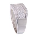 Silver Cubic Zirconia Signet Ring by Icesia