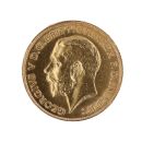 1913 George V Large Head UK Half Sovereign Coin