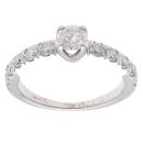 9ct White Gold 1.00ct Brilliant Cut Diamond Solitaire Ring