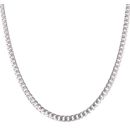 9ct White Gold Curb Chain 20"