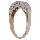 9ct Yellow Gold 0.25ct Brilliant Cut Diamond Half Eternity Ring