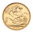 1959 Elizabeth II First Portrait UK Full Sovereign Coin