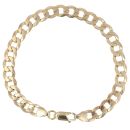 9ct Yellow Gold Curb Bracelet 8.5"