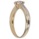 18ct Yellow And White Gold 0.50ct Brilliant Cut Diamond Solitaire Ring