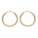 22ct Yellow Gold Hoop Earrings