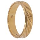 22ct Yellow Gold Slash Cut Wedding Band