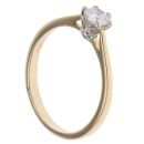 18ct Yellow Gold 0.33ct Solitaire Diamond Ring