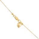 22ct Yellow Gold Beaded Fancy Chain 16"