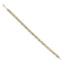 14ct Yellow Gold Greek Key Bracelet 8.5"