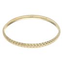 9ct Yellow Gold Diamond Cut Bangle
