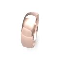 9ct Rose Gold Traditional Court Wedding Band 6mm
