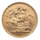 1908 Edward VII Large Head Australia Full Sovereign Coin