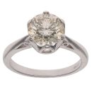 18ct White Gold 2.28ct Brilliant Cut Diamond Solitaire Ring