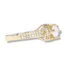 9ct Yellow Gold Oval Cubic Zirconia Ring