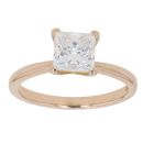 18ct Yellow Gold 1.02ct Princess Cut Diamond Solitaire Ring