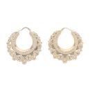9ct Yellow Gold Round Creole Earrings