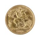 1912 George V Large Head UK Half Sovereign Coin