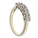 9ct Yellow Gold 0.15ct Diamond Five Stone Ring