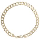 9ct Yellow Gold Curb Bracelet 7.5"