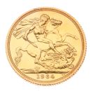 1964 Elizabeth II First Portrait UK Full Sovereign Coin