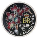 2018 Queen's Maple Leaf Brooch Canada Coin Boxed