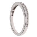 Platinum 0.23ct Brilliant Cut Diamond Half Eternity Ring