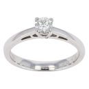 18ct White Gold 0.33ct Diamond Solitaire Ring