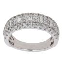 Platinum 1.00ct Brilliant and Baguette Cut Diamond Fancy Ring