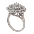 18ct White Gold 2.25ct Brilliant Cut Diamond Cluster Ring