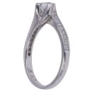 18ct White Gold 0.40ct Princess Cut Diamond Solitaire Ring