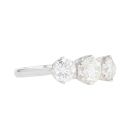 18ct White Gold 1.75ct Diamond Trilogy Ring