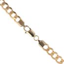9ct Yellow Gold Curb Chain 22"