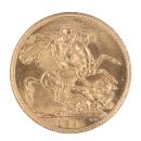 1915 George V Large Head UK Full Sovereign Coin