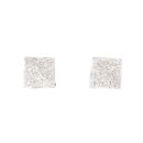 18ct White Gold 0.30ct Diamond Square Stud Earrings