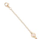 14ct Yellow Gold Cubic Zirconia Fancy Bracelet 7.5"