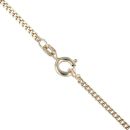 9ct Yellow Gold Smoky Quartz Pendant and Chain 18"