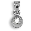 9ct White Gold 0.15ct Diamond Pendant