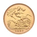 1982 Elizabeth II Decimal Portrait UK Half Sovereign Coin