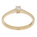 18ct Yellow Gold 0.10ct Brilliant Cut Diamond Solitaire Ring