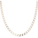 9ct Yellow Gold Square Curb Chain 22"
