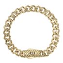 14ct Yellow Gold Monaco Classic Flex Lock Curb Bracelet 7.5"
