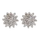 18ct Yellow Gold 0.28ct Brilliant Cut Diamond Cluster Stud Earrings