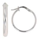 Silver Plain Hoop Earrings