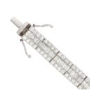 18ct White Gold 4.00ct Diamond Bracelet 7"