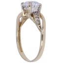 9ct Yellow Gold Cubic Zirconia Single Stone Ring